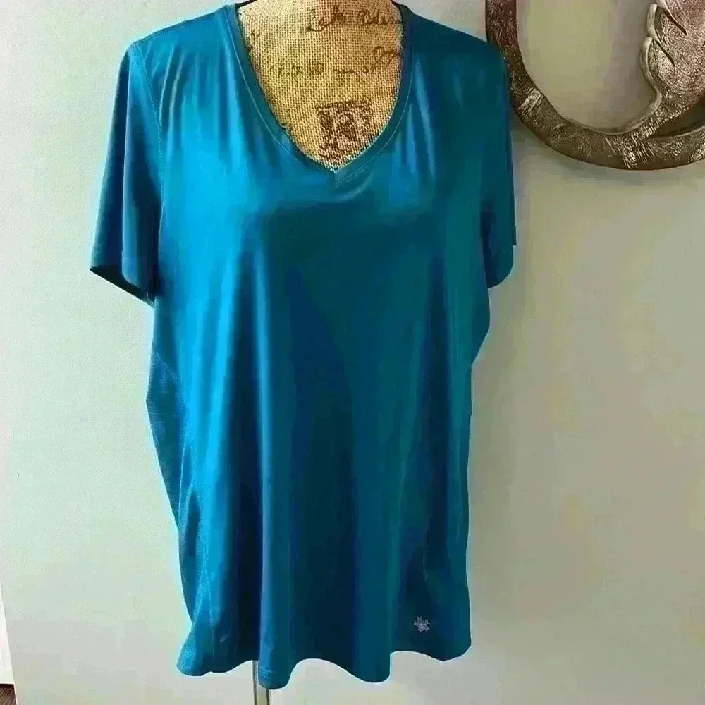 Teal Tel gear workout top size 1X